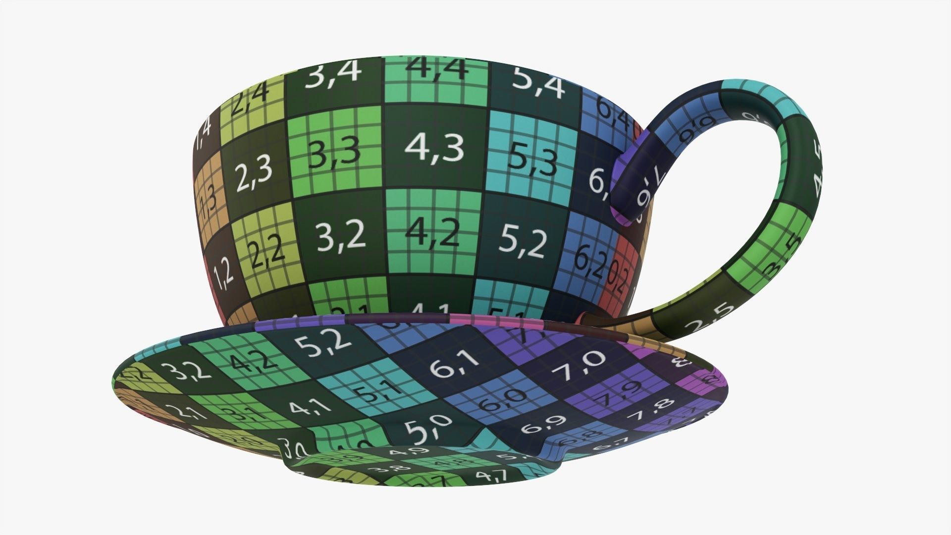 Coffee mug and saucer 03 3D model_15