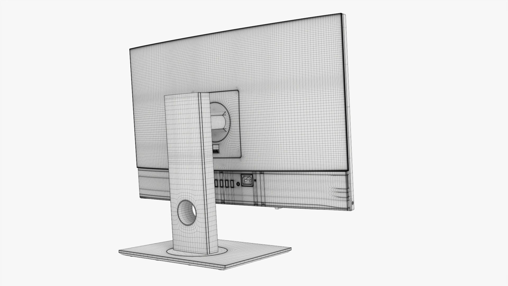 Desktop computer  all-in-one 01 3D model_12