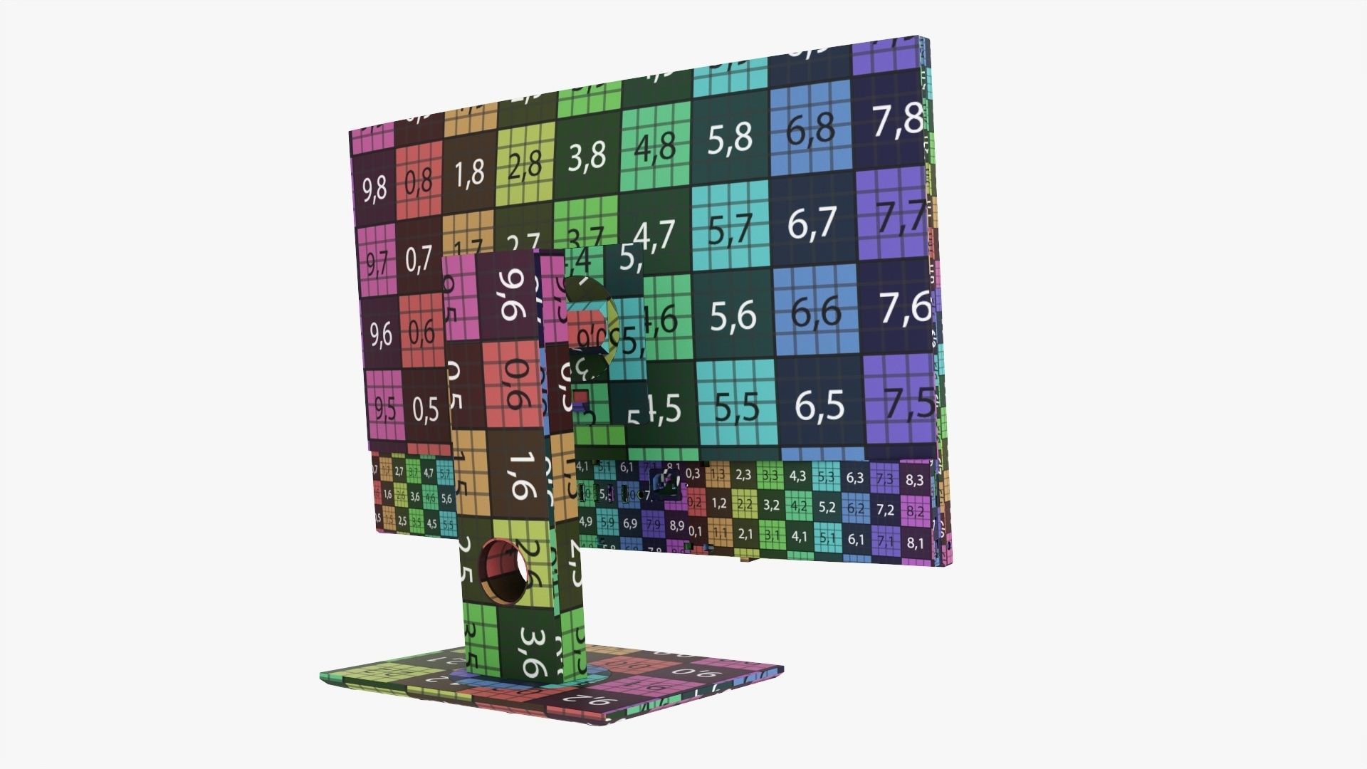 Desktop computer  all-in-one 01 3D model_23