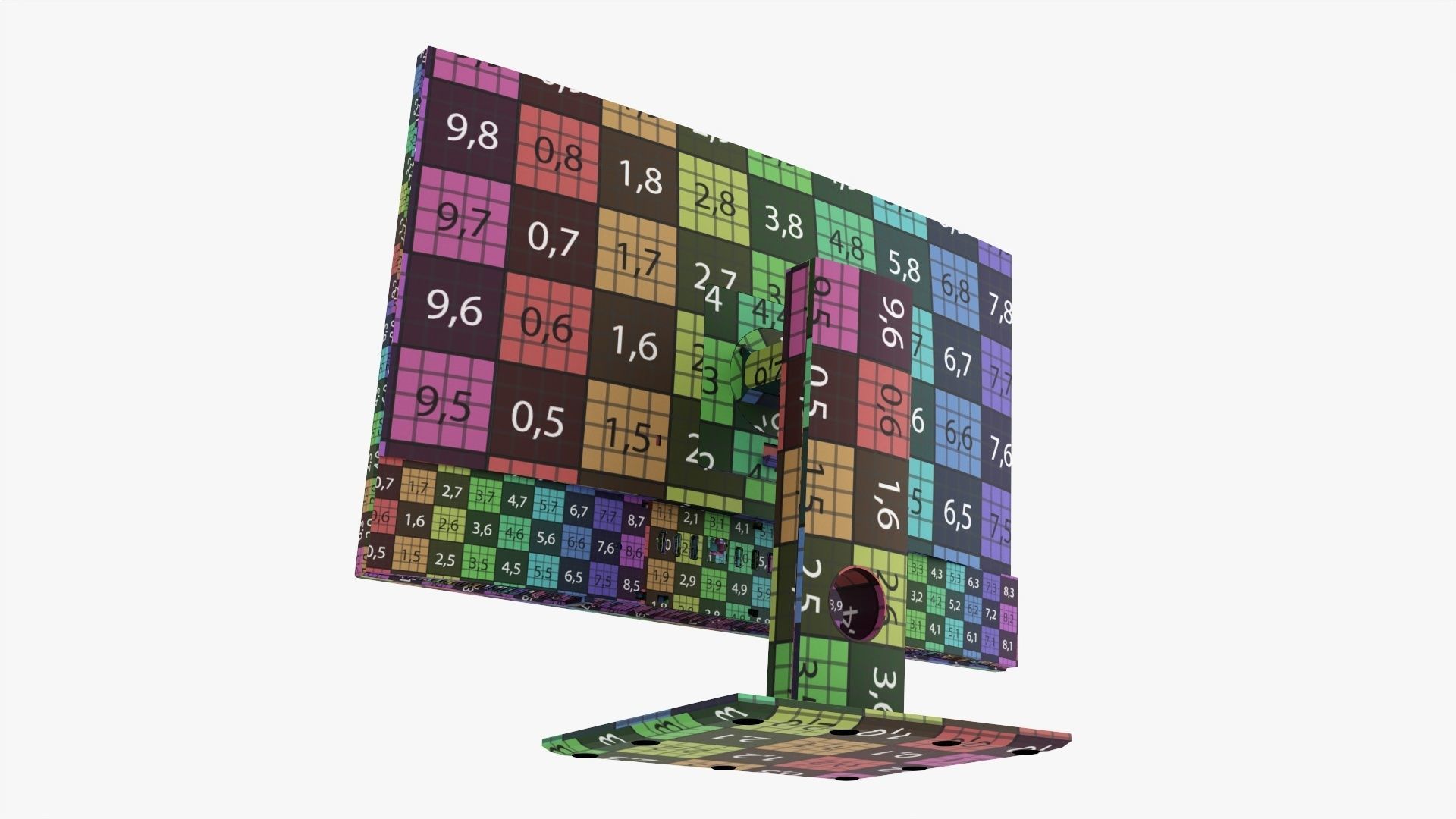 Desktop computer  all-in-one 01 3D model_24