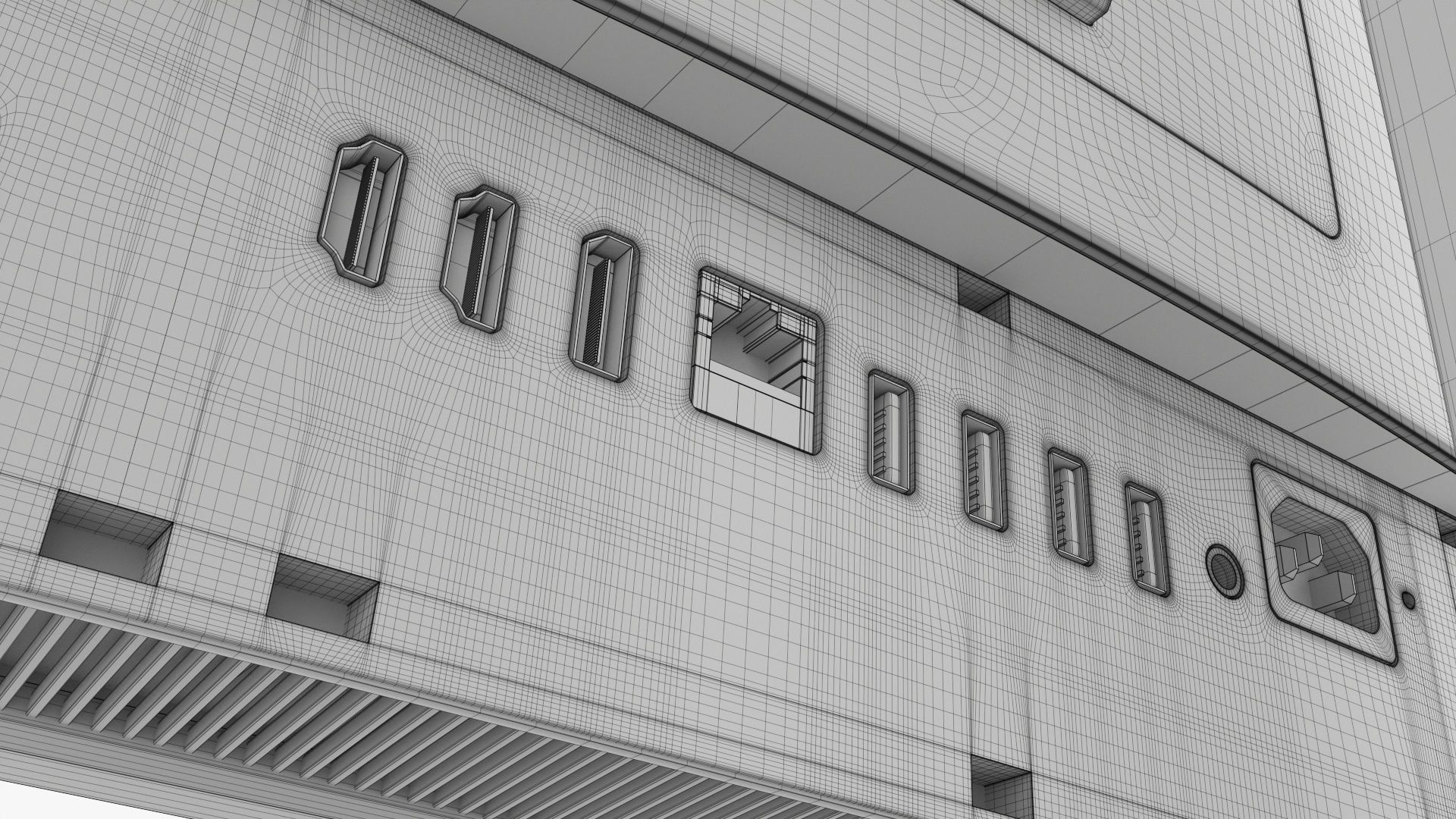 Desktop computer  all-in-one 01 3D model_17