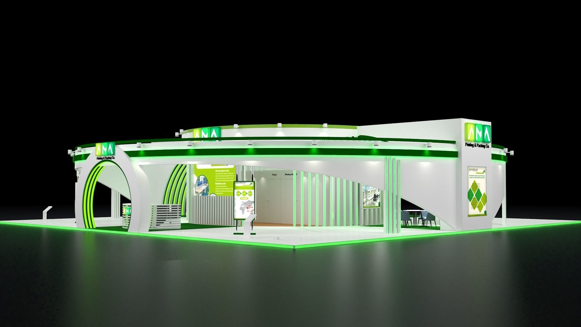 Exhibition Booth 3D model_12