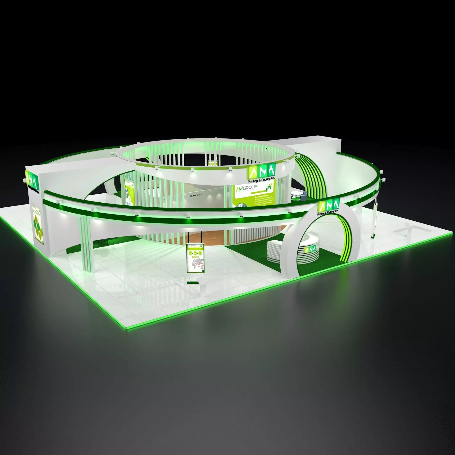 Exhibition Booth 3D model_0