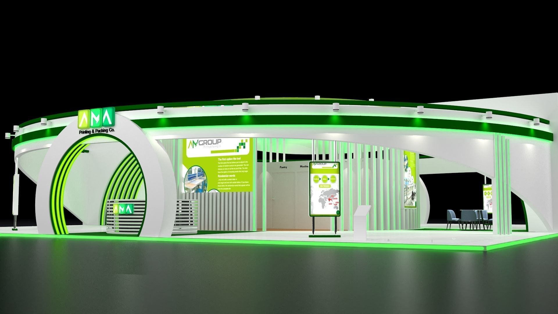 Exhibition Booth 3D model_9