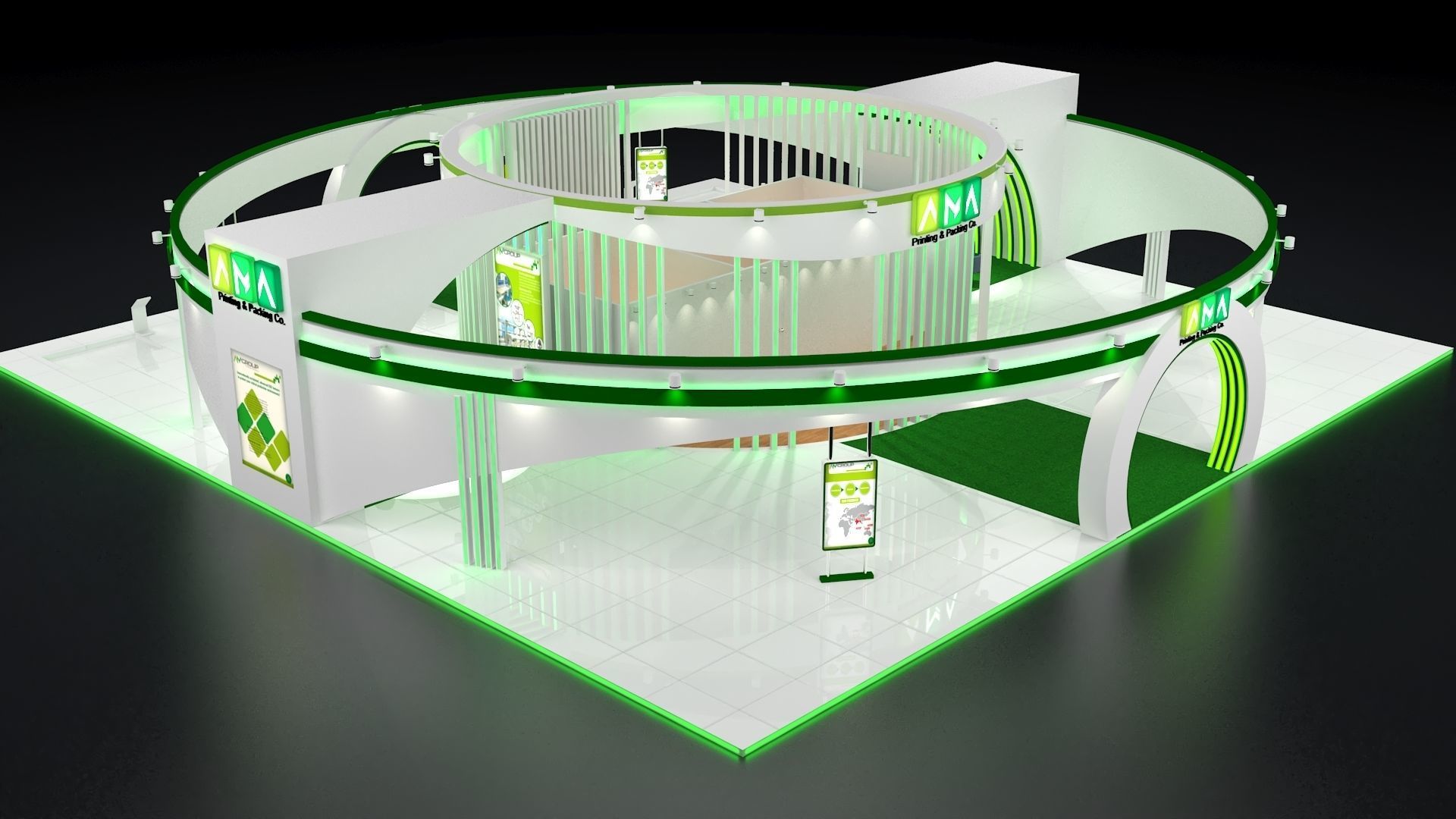 Exhibition Booth 3D model_2