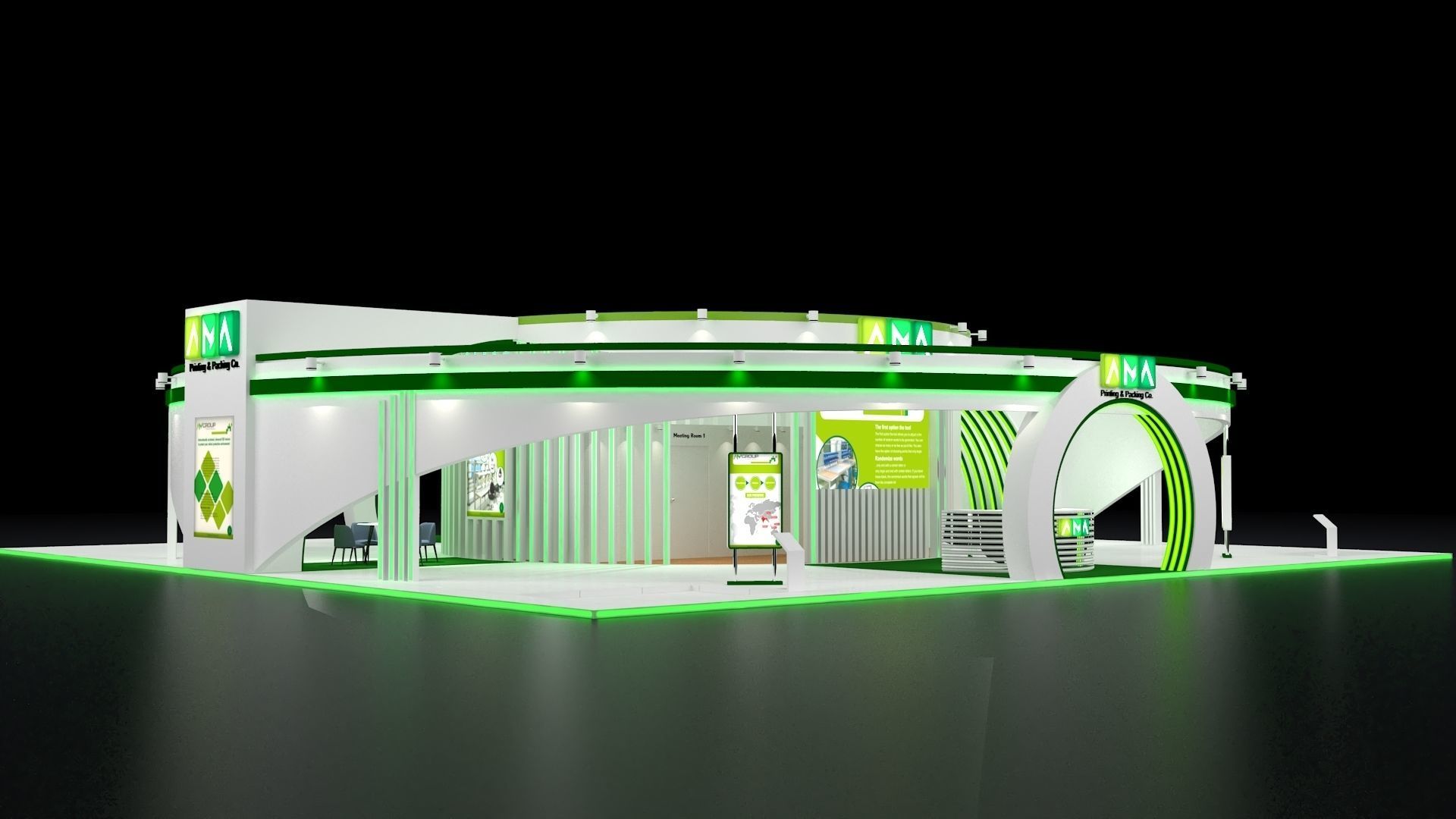 Exhibition Booth 3D model_11