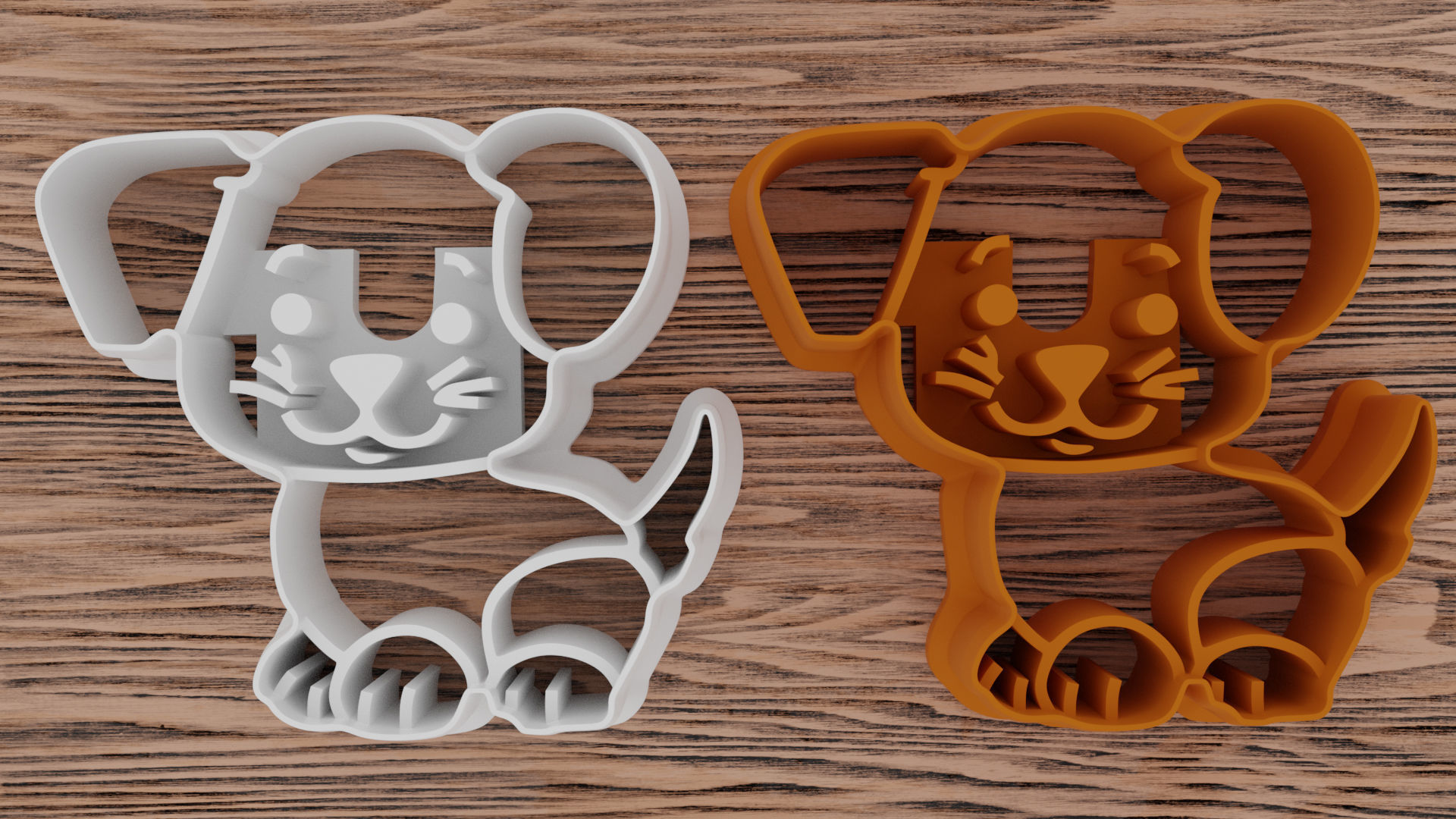 Cute cookie dog 3D printer mold Free 3D print model_4