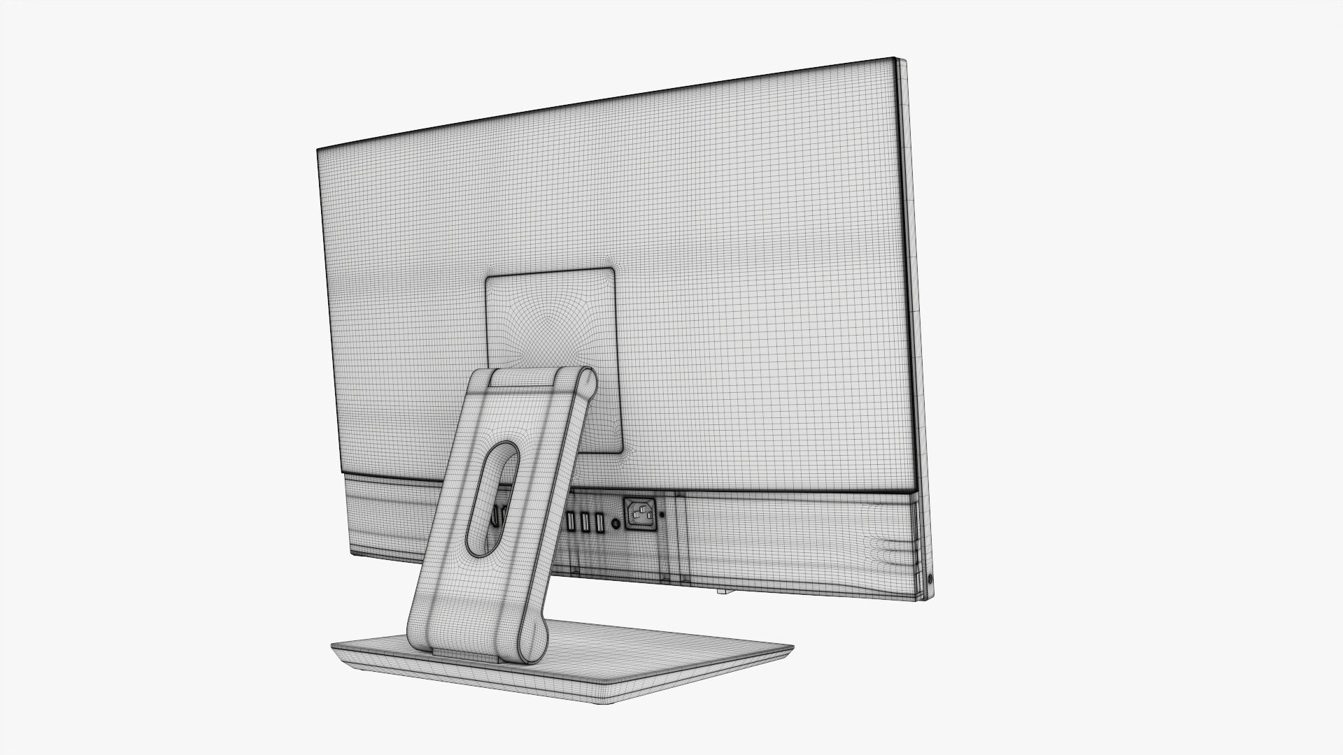 Desktop computer all-in-one 02 3D model_12