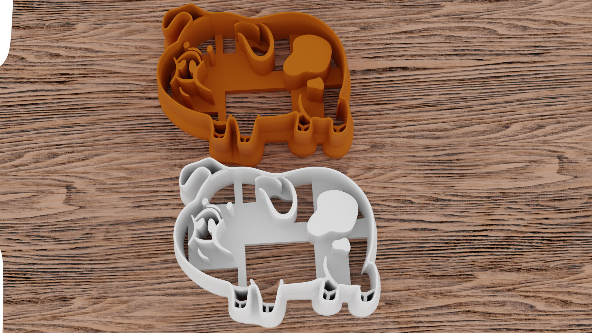 A pig as a mold for a 3D printer 3D print model_1
