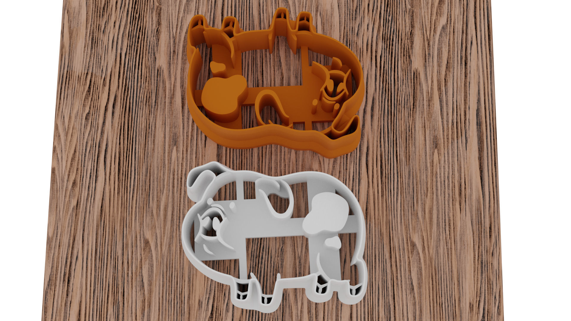 A pig as a mold for a 3D printer 3D print model_2