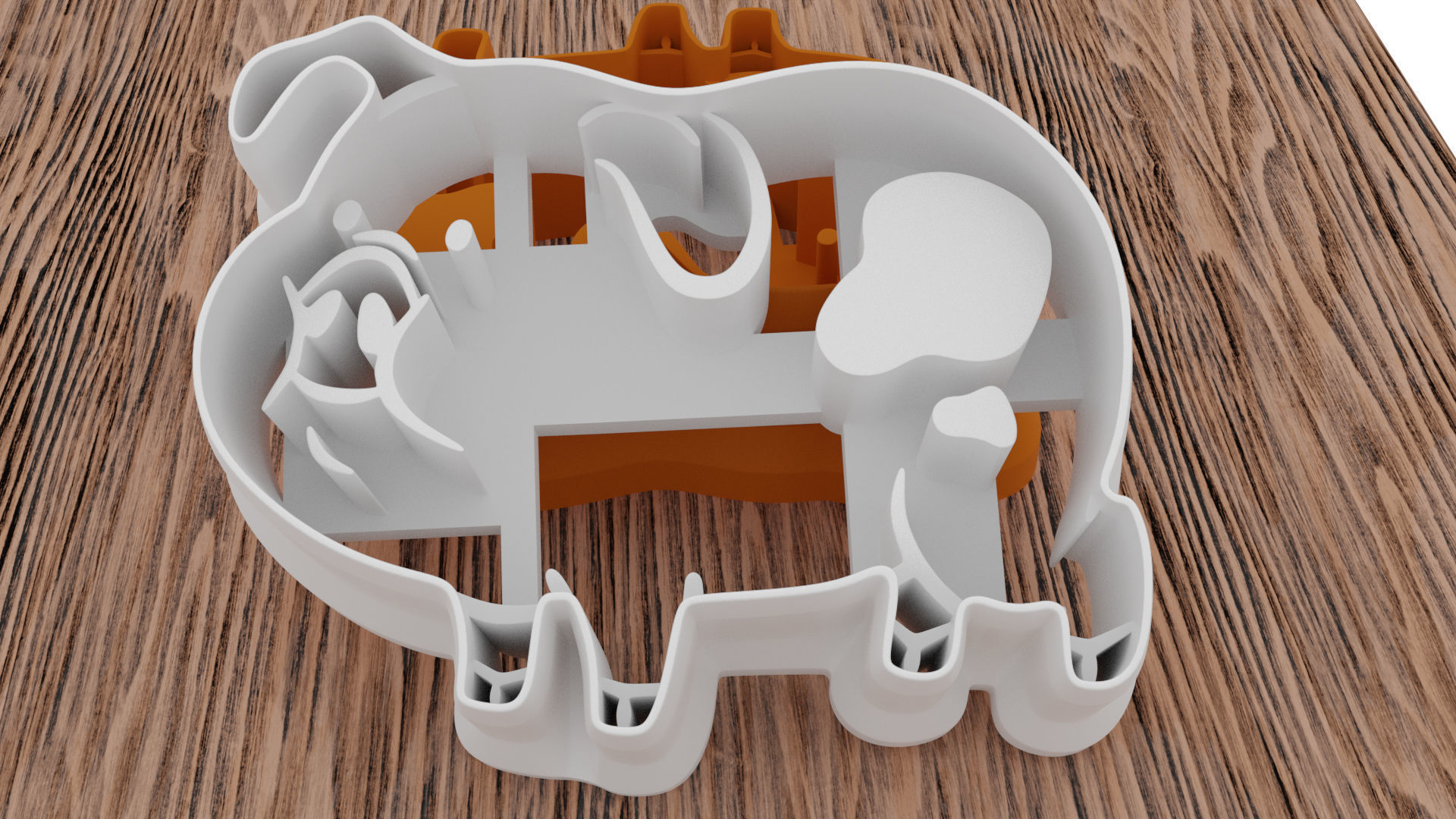 A pig as a mold for a 3D printer 3D print model_6