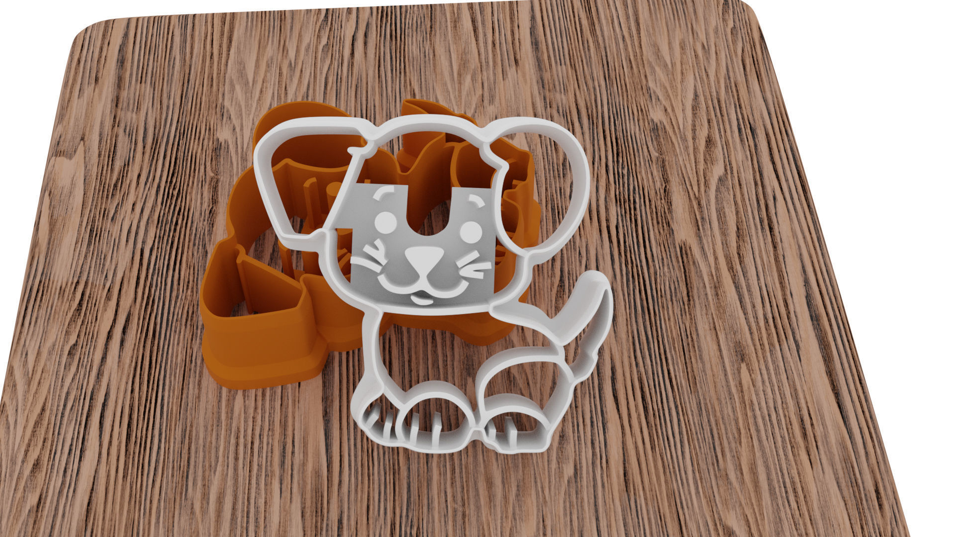 Cute cookie dog 3D printer mold Free 3D print model_5