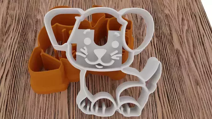 Cute cookie dog 3D printer mold