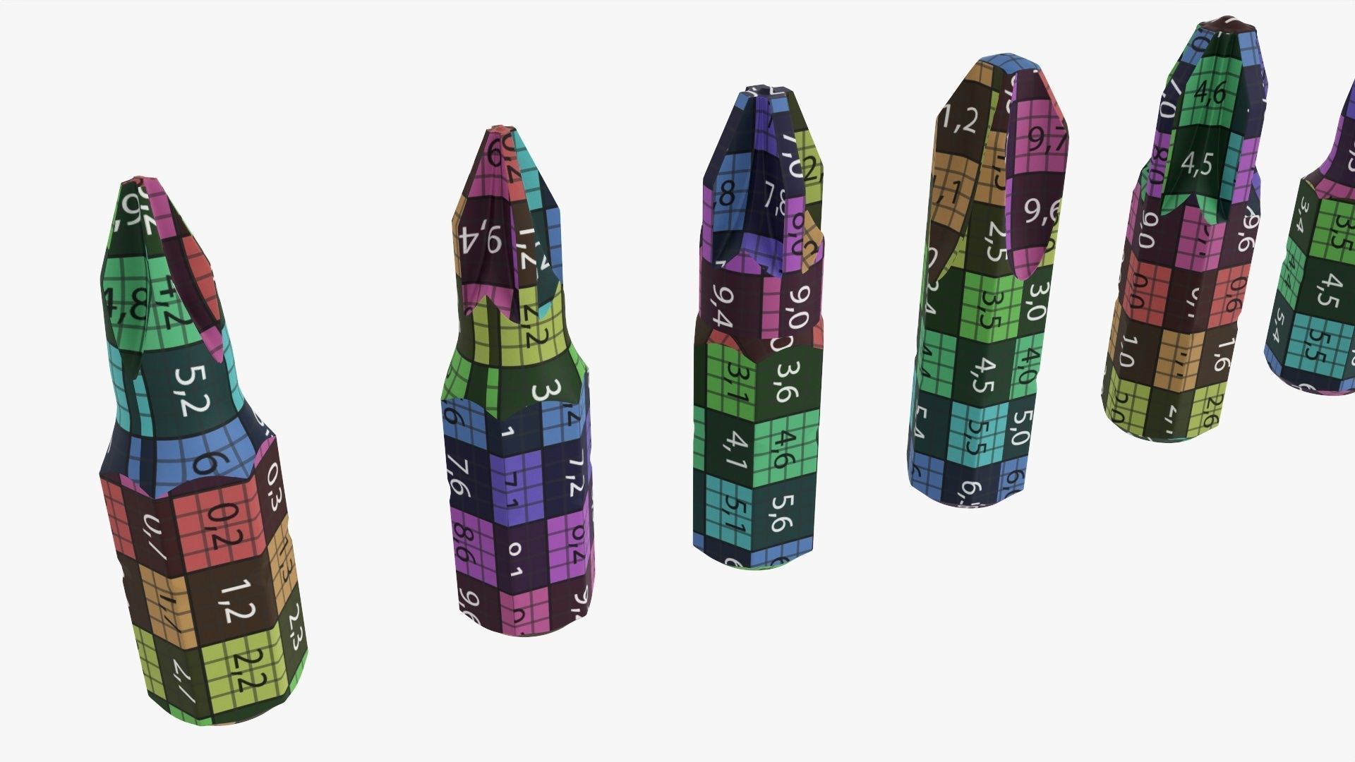 Bit set for screwdriver 3D model_14