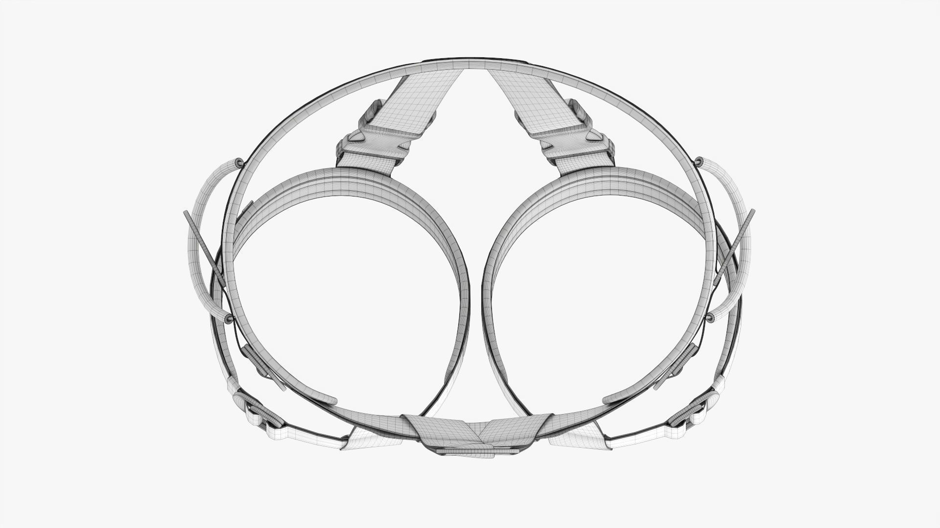 Climbing harness adjustable  3D model_11