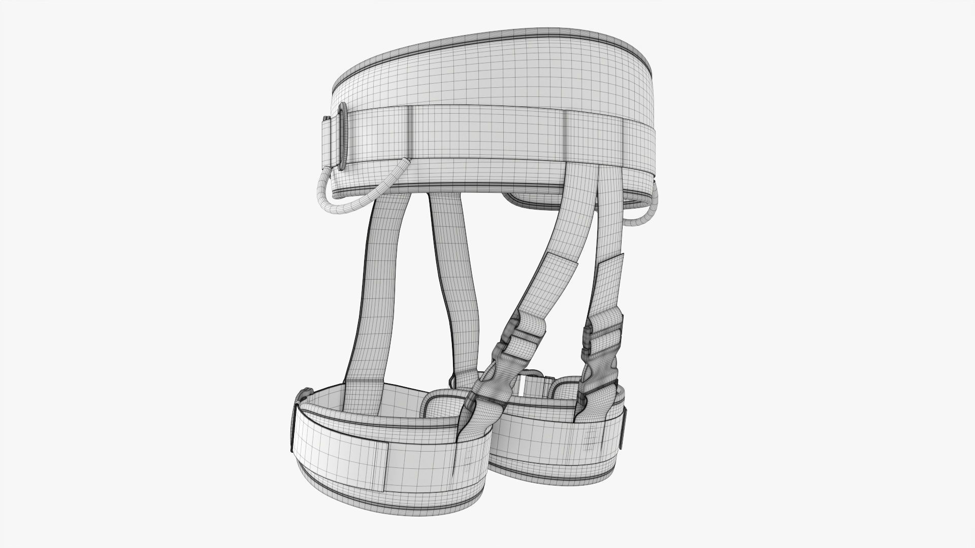 Climbing harness adjustable  3D model_8
