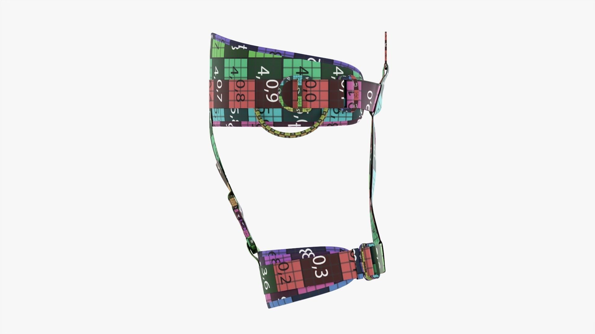 Climbing harness adjustable  3D model_16