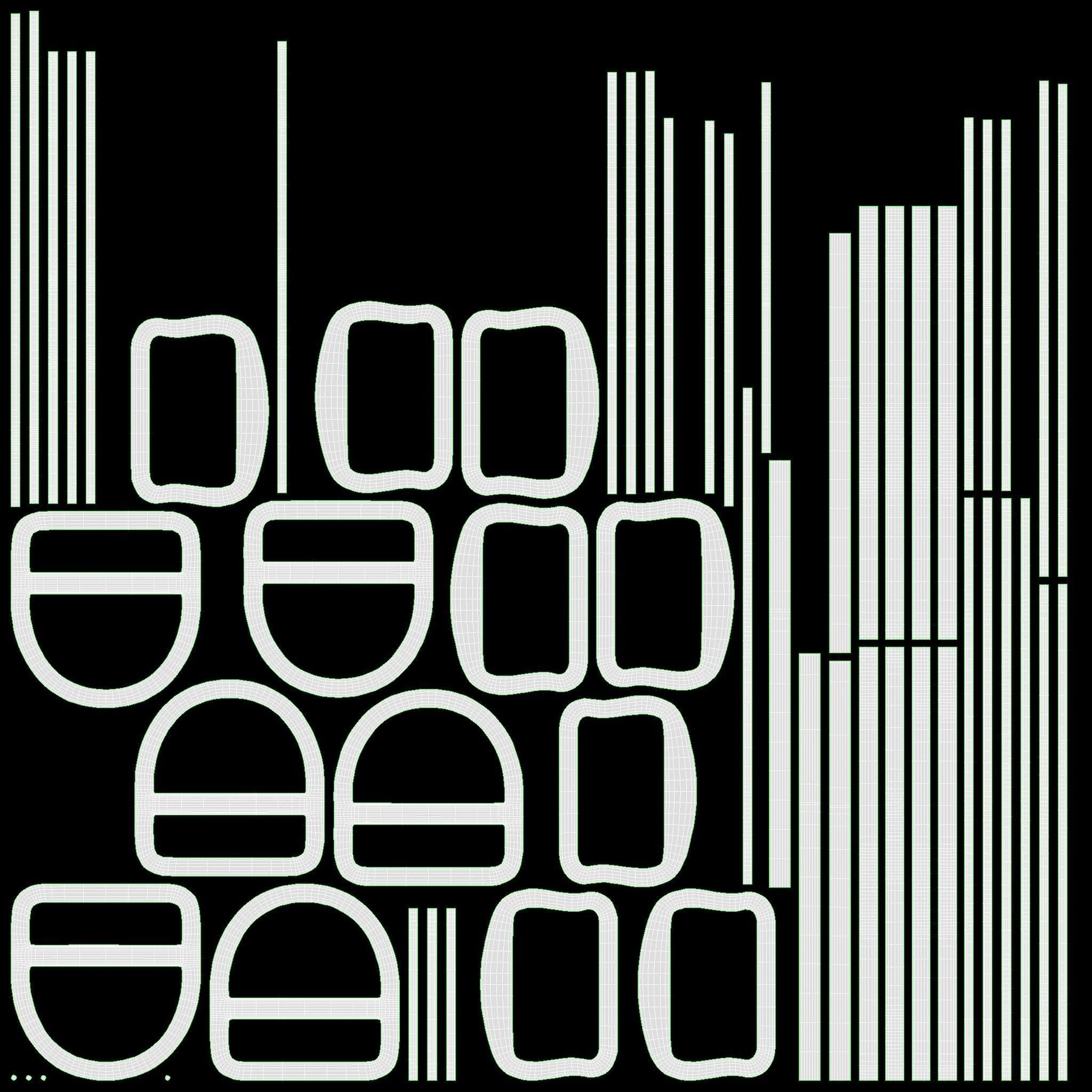 Climbing harness adjustable  3D model_20