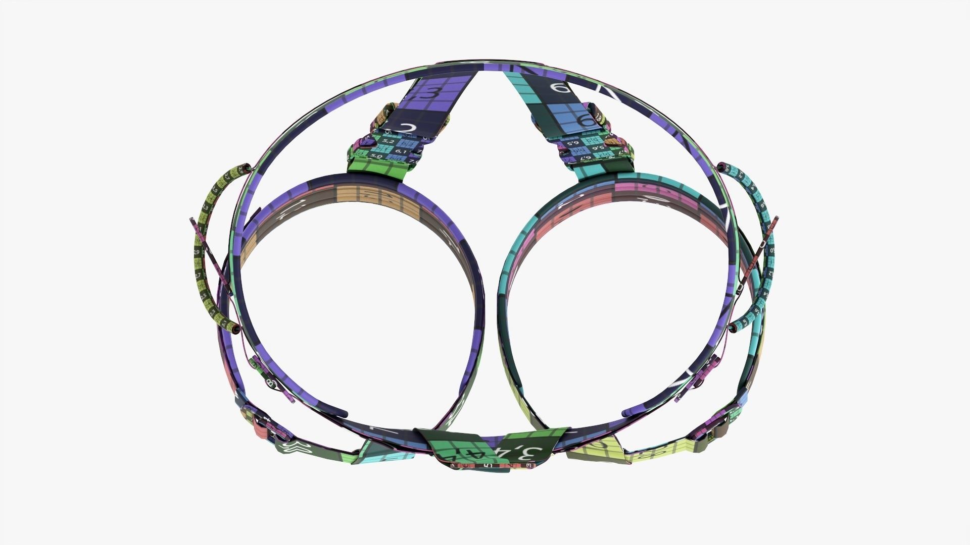 Climbing harness adjustable  3D model_17