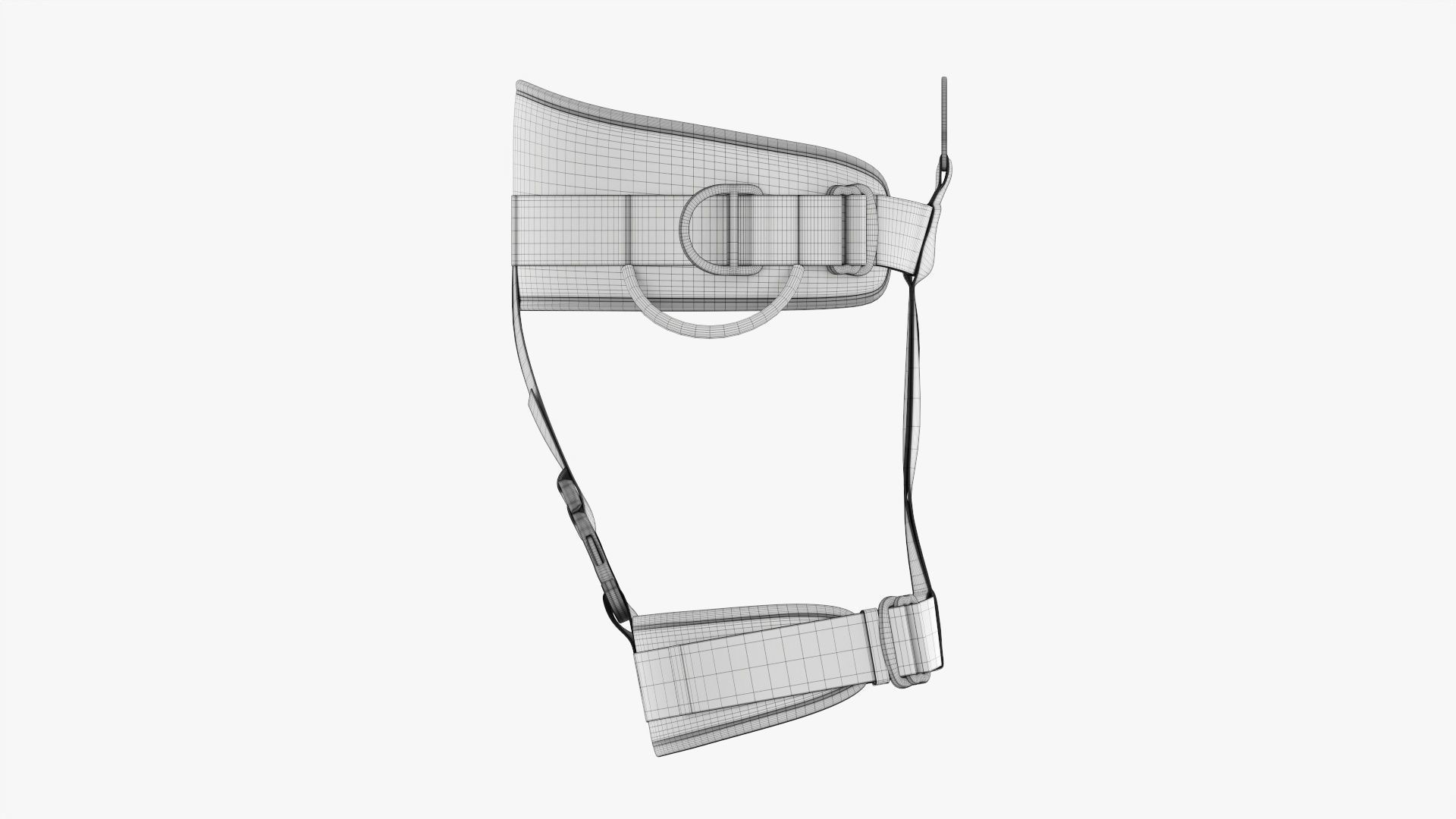 Climbing harness adjustable  3D model_10