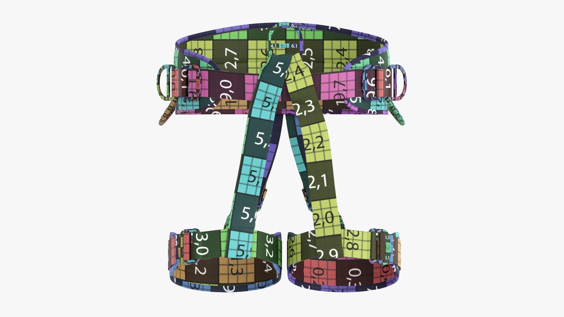Climbing harness adjustable  3D model_15