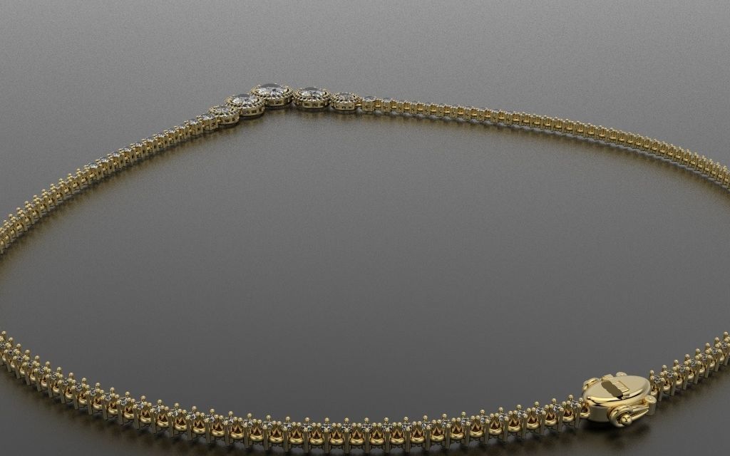 Classic Necklace - 3D Jewelry - GA-339 3D print model_3