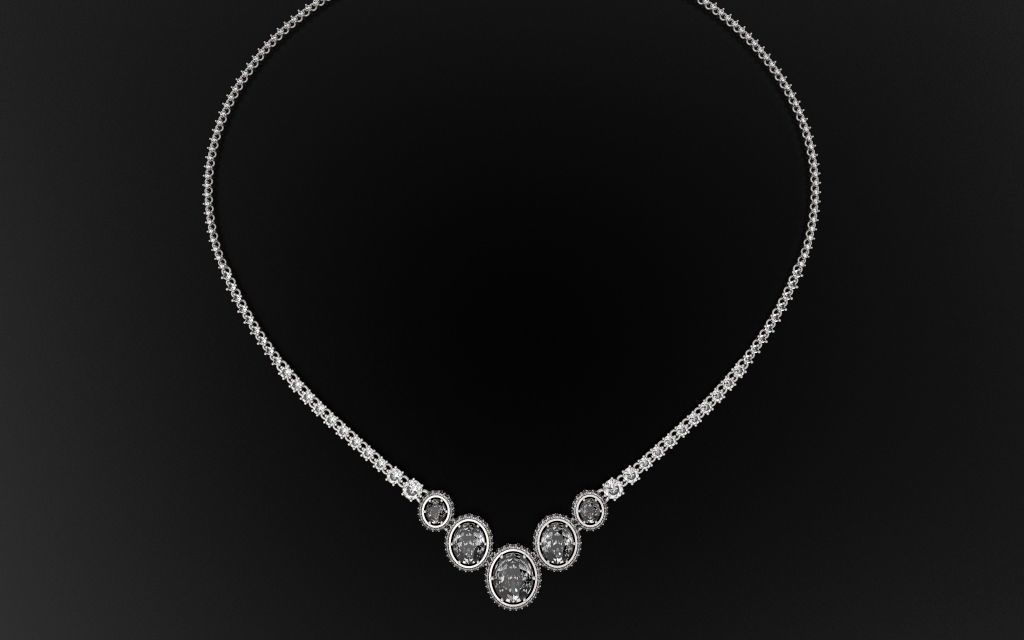 Classic Necklace - 3D Jewelry - GA-339 3D print model_7