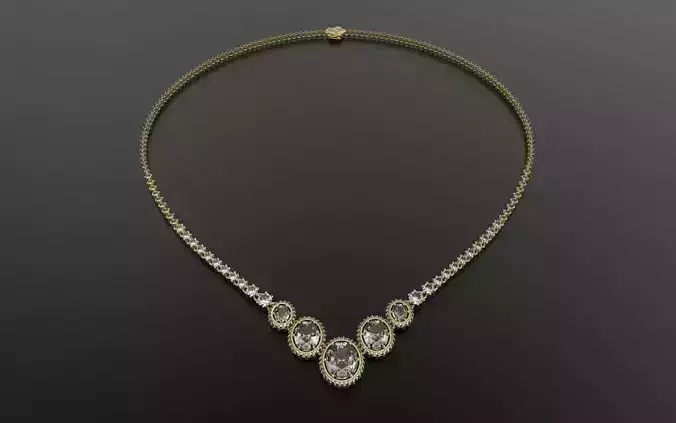 Classic Necklace - 3D Jewelry - GA-339 3D print model