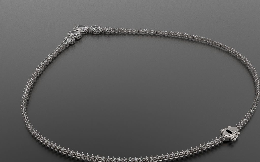 Classic Necklace - 3D Jewelry - GA-339 3D print model_9