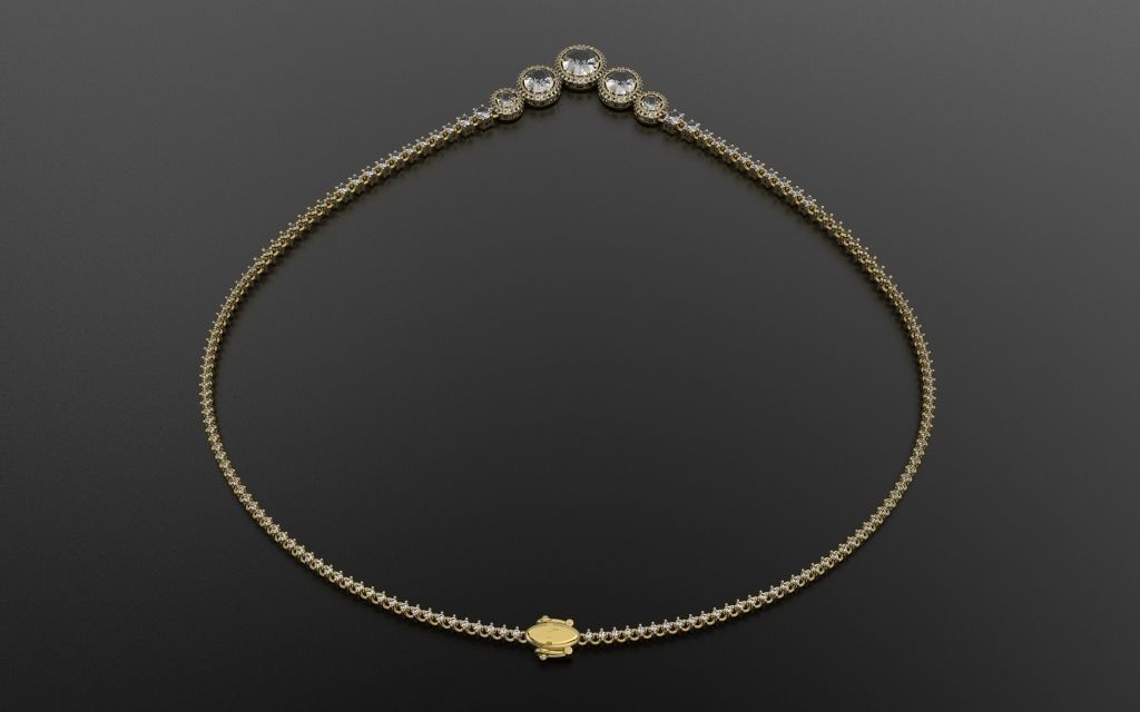 Classic Necklace - 3D Jewelry - GA-339 3D print model_2