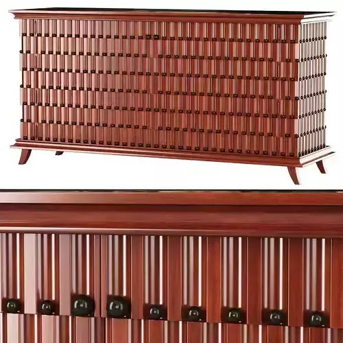 Minotti Collezioni chest of drawers Low-poly 3D model