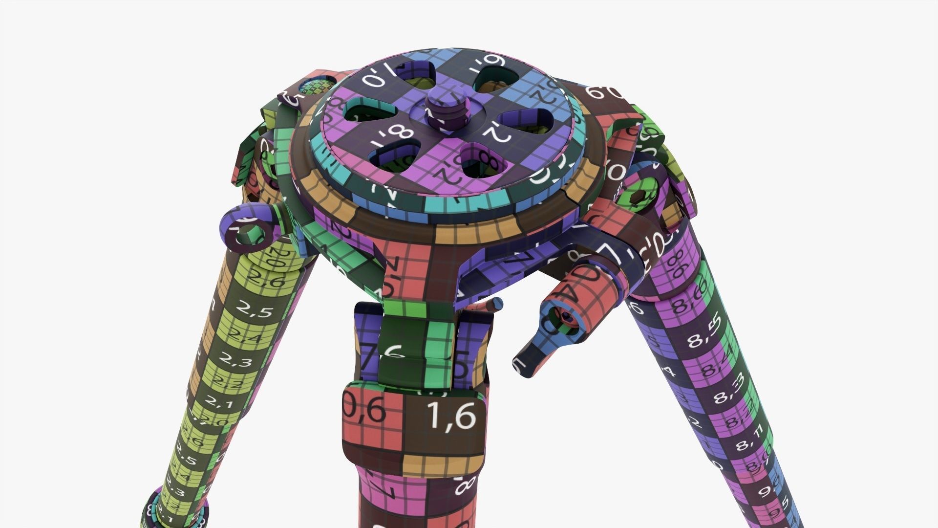 Camera carbon fiber tripod 02 3D model_19