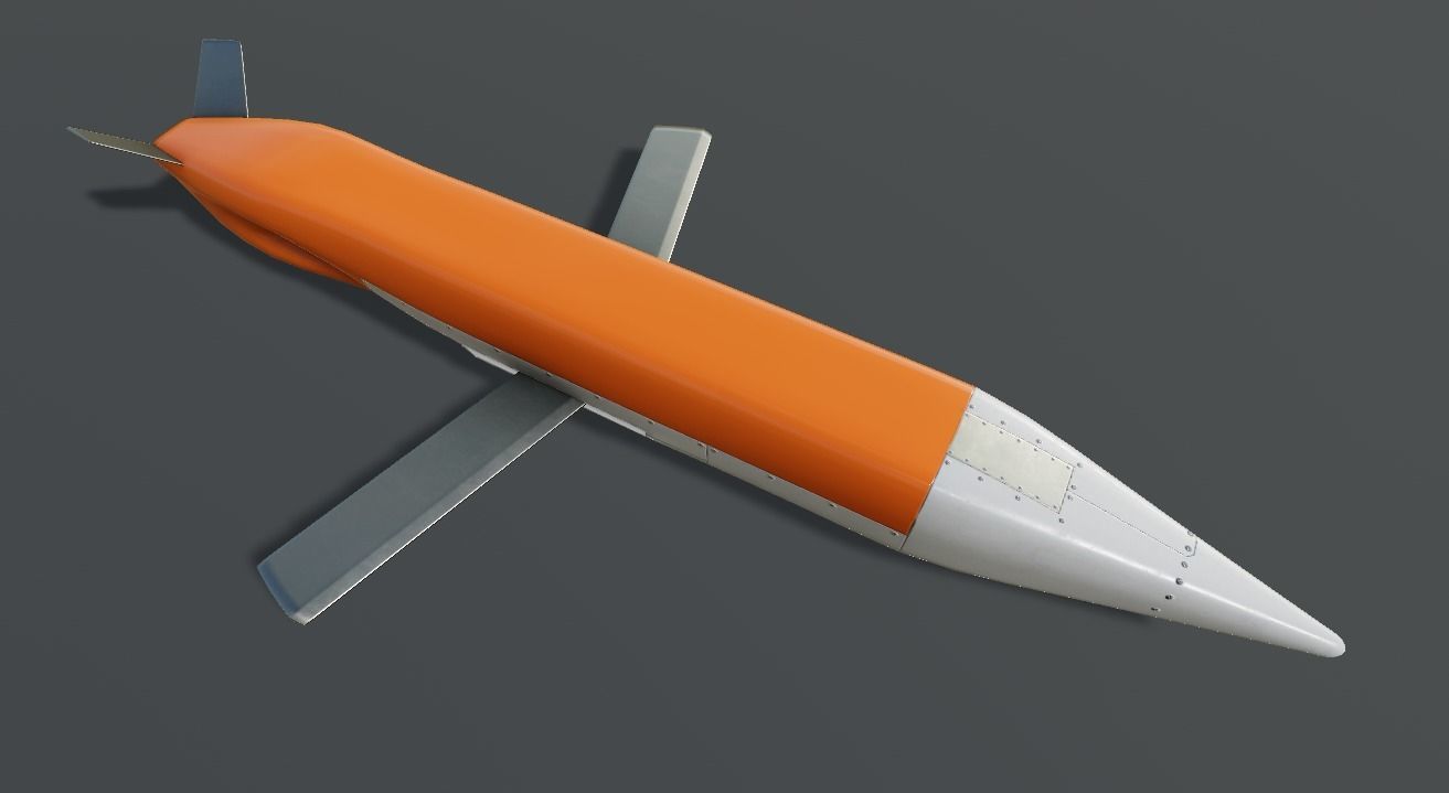 Low-poly 3D model of ADM-160 MALD Low-poly 3D model_2