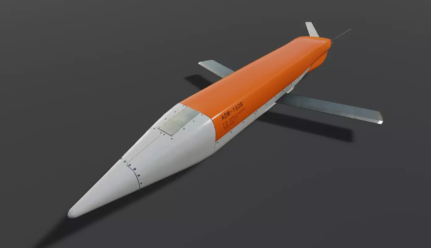 Low-poly 3D model of ADM-160 MALD Low-poly 3D model_0