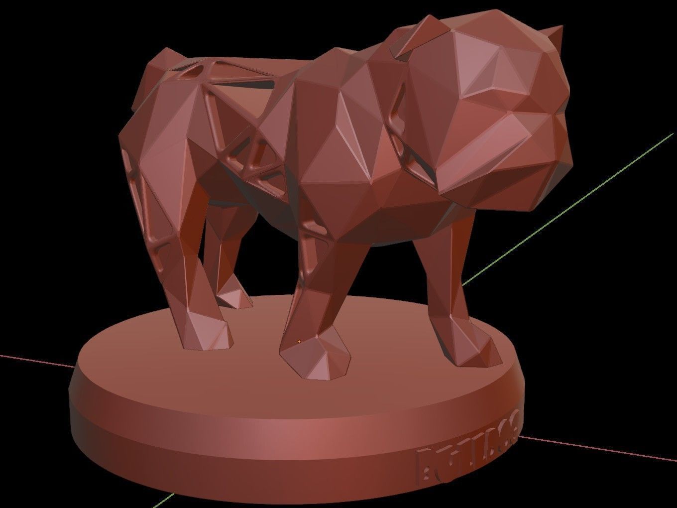 Steampunk Bulldog Low-poly 3D model_14