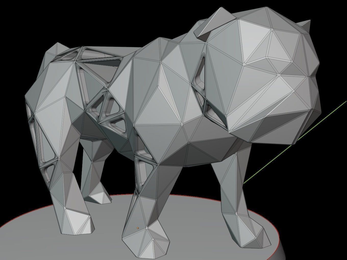 Steampunk Bulldog Low-poly 3D model_12