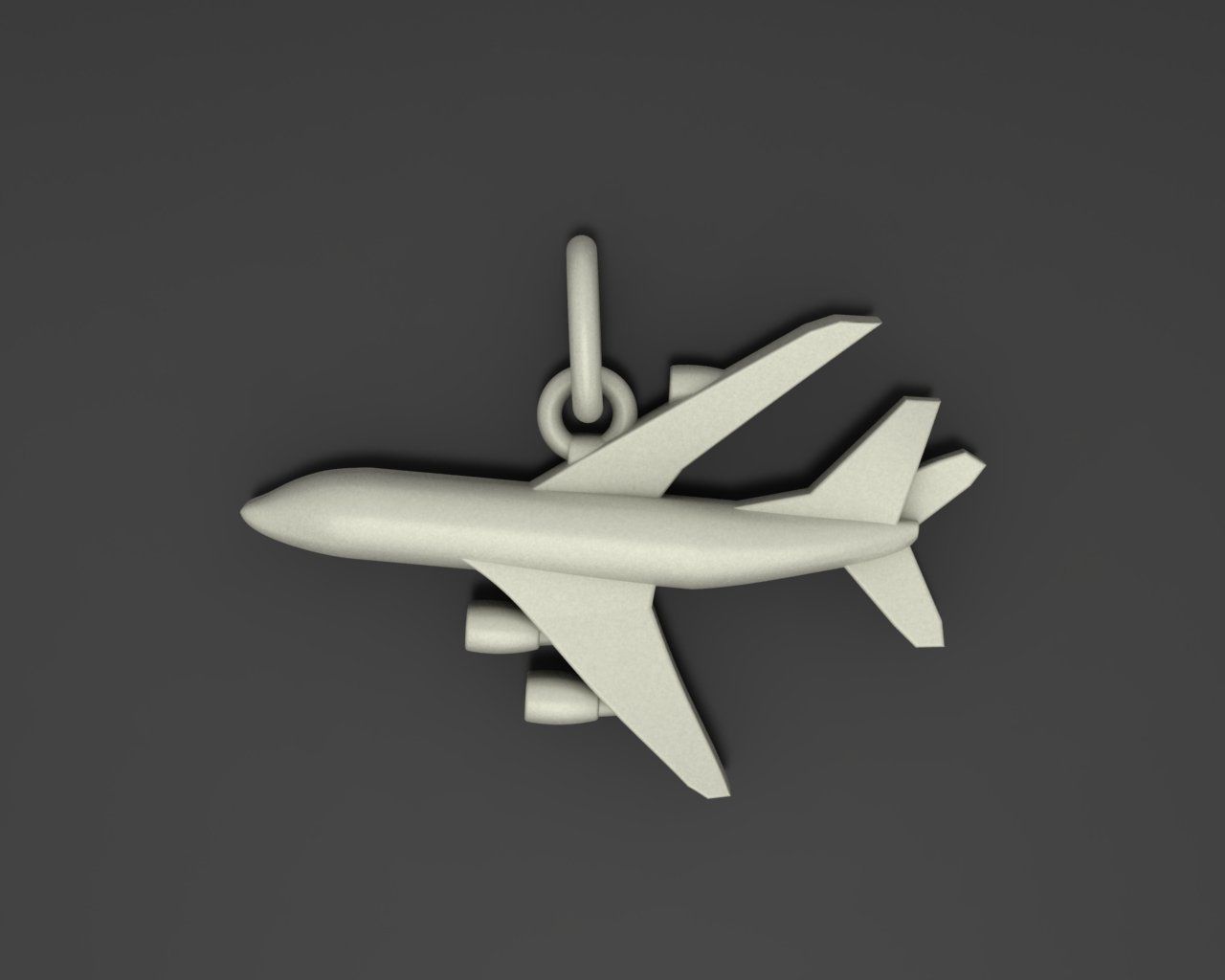 Pendant plane 3D print model_32