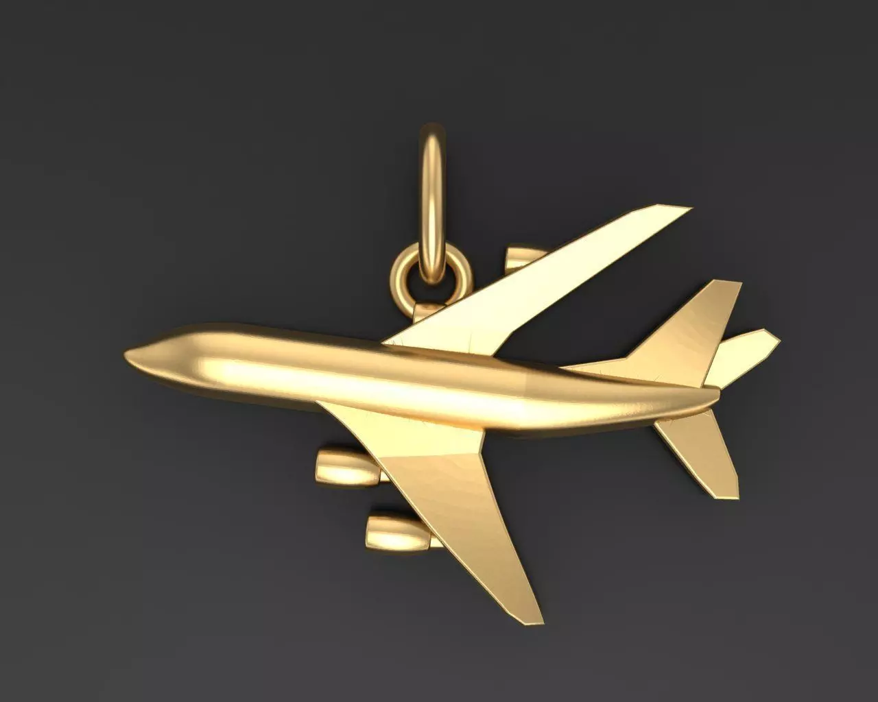 Pendant plane 3D print model_0