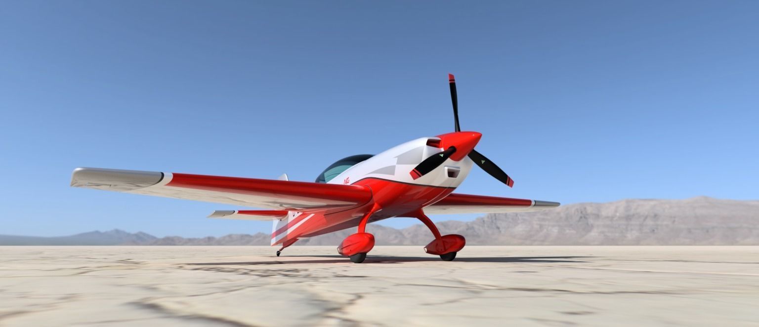 Extra NG Aerobatic Aircraft Miniature 3D model_8