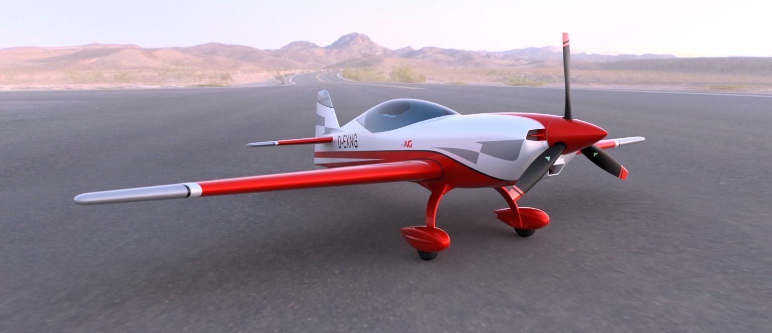 Extra NG Aerobatic Aircraft Miniature 3D model_5
