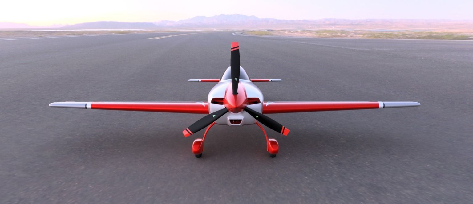 Extra NG Aerobatic Aircraft Miniature 3D model_6