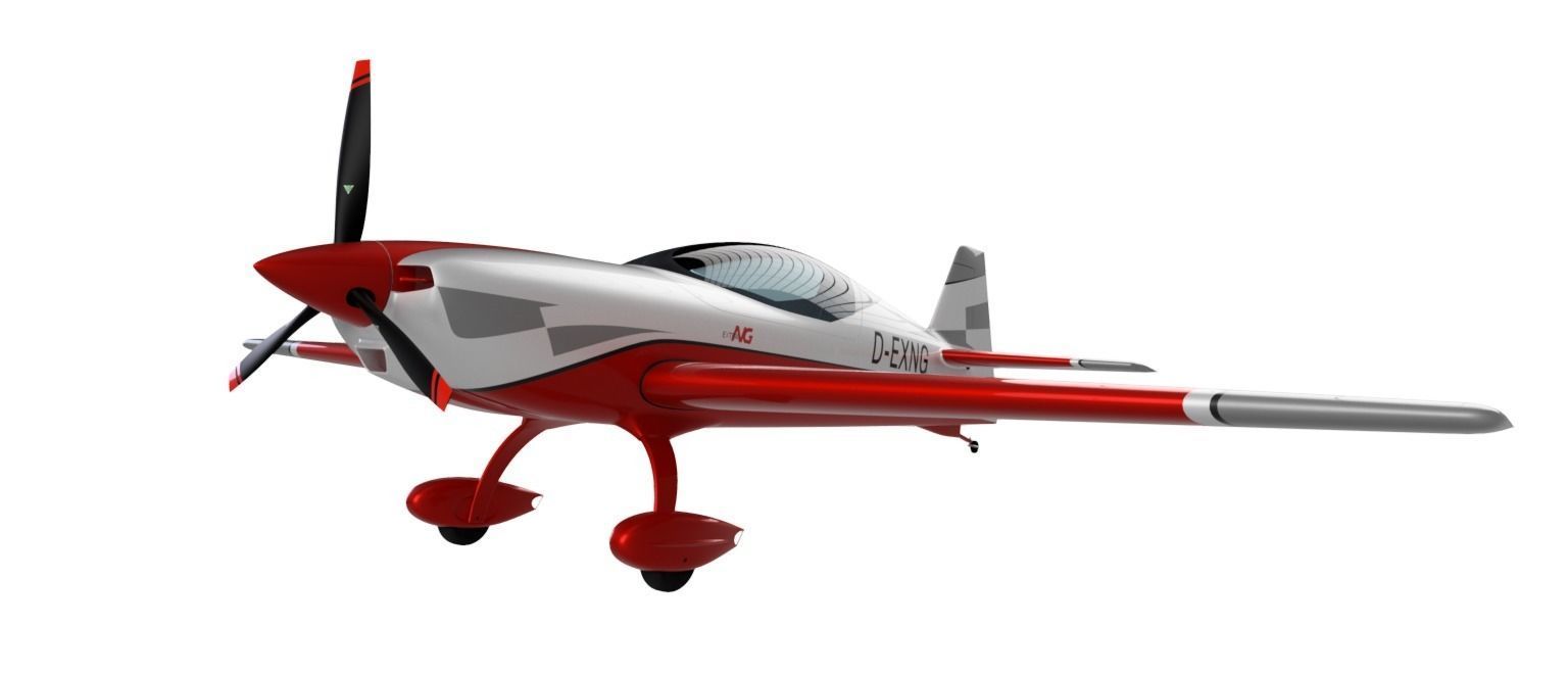 Extra NG Aerobatic Aircraft Miniature 3D model_1