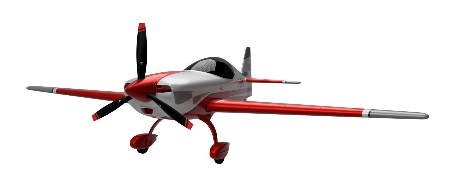 Extra NG Aerobatic Aircraft Miniature 3D model_2