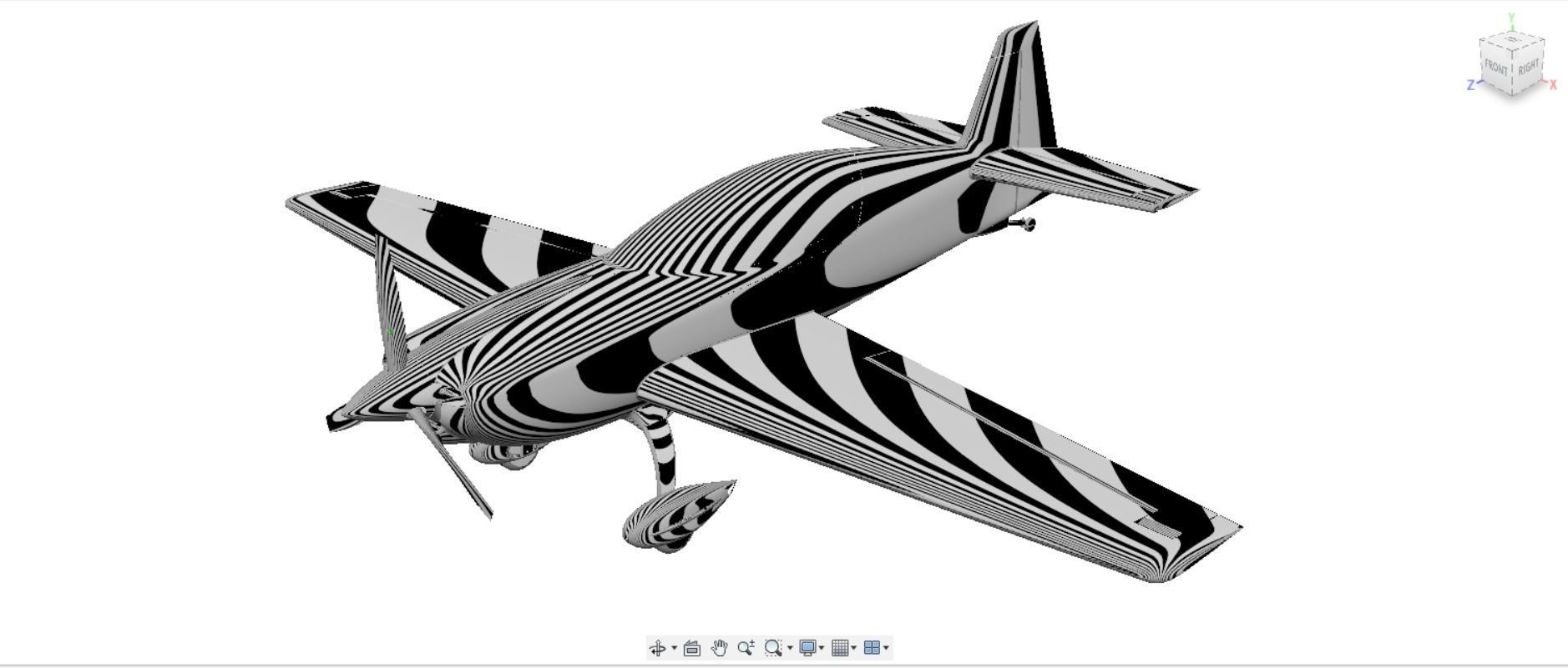 Extra NG Aerobatic Aircraft Miniature 3D model_10