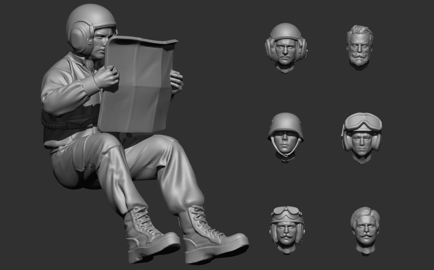 USA tank crew7 3D print model_2