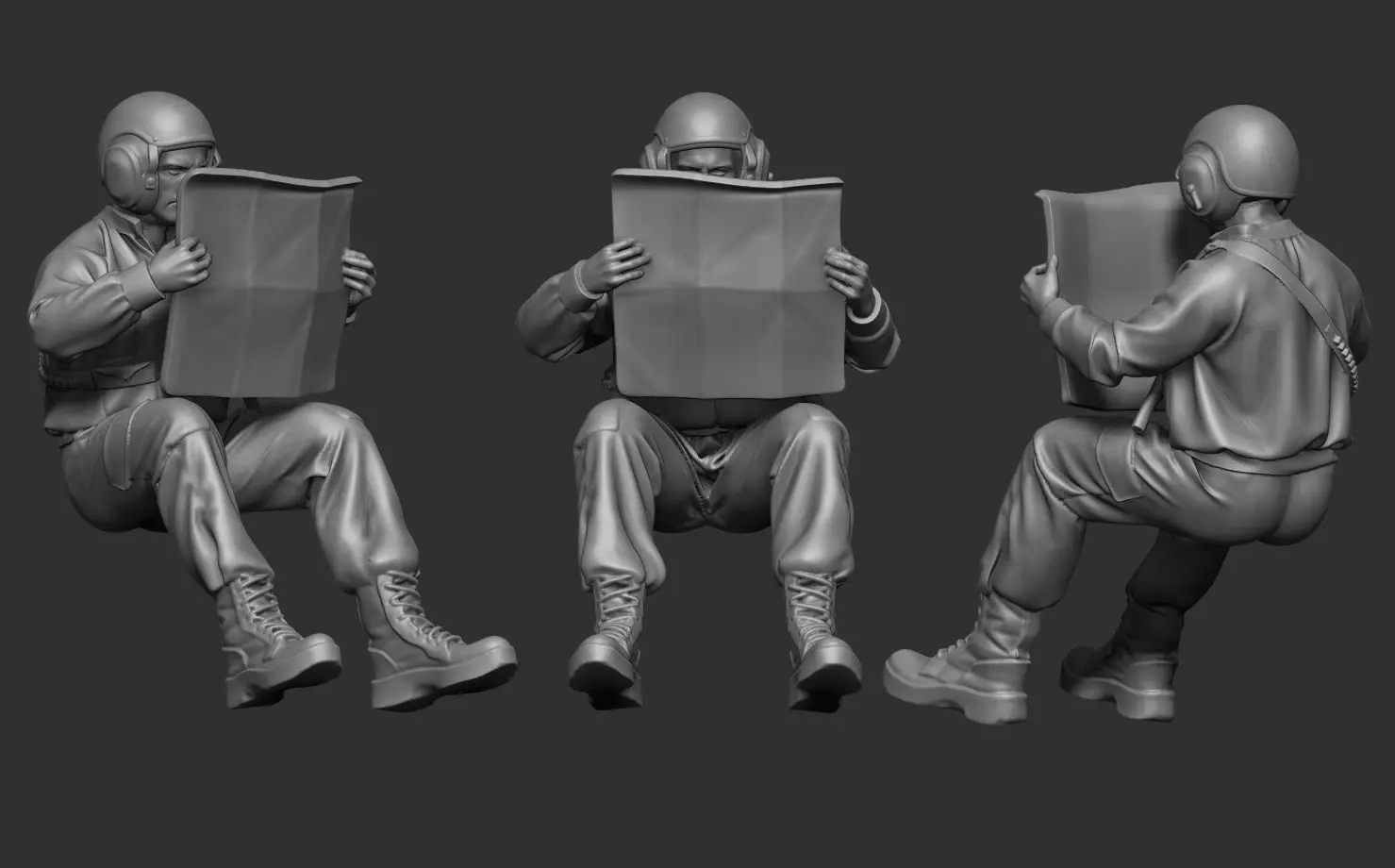 USA tank crew7 3D print model_0