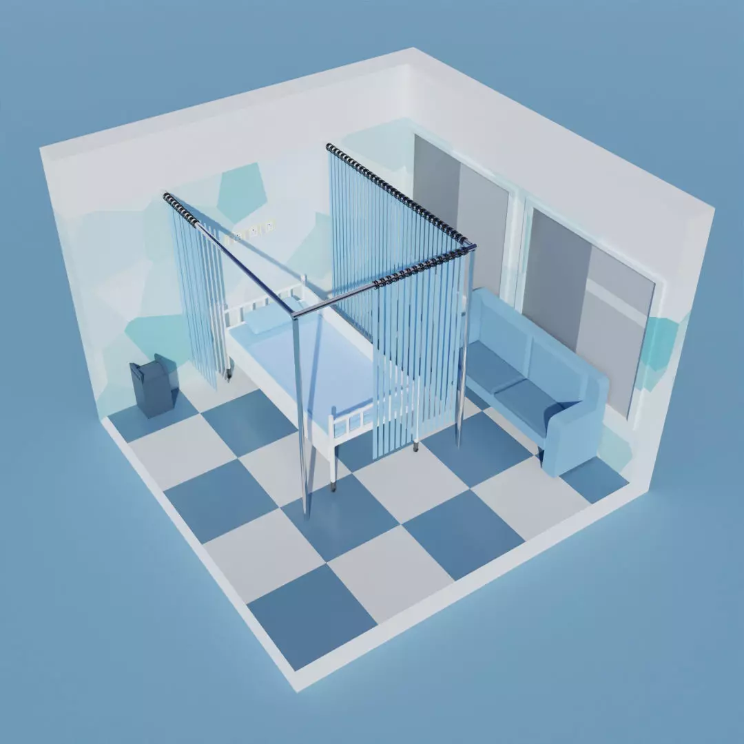 Hospital Room Free 3D model
