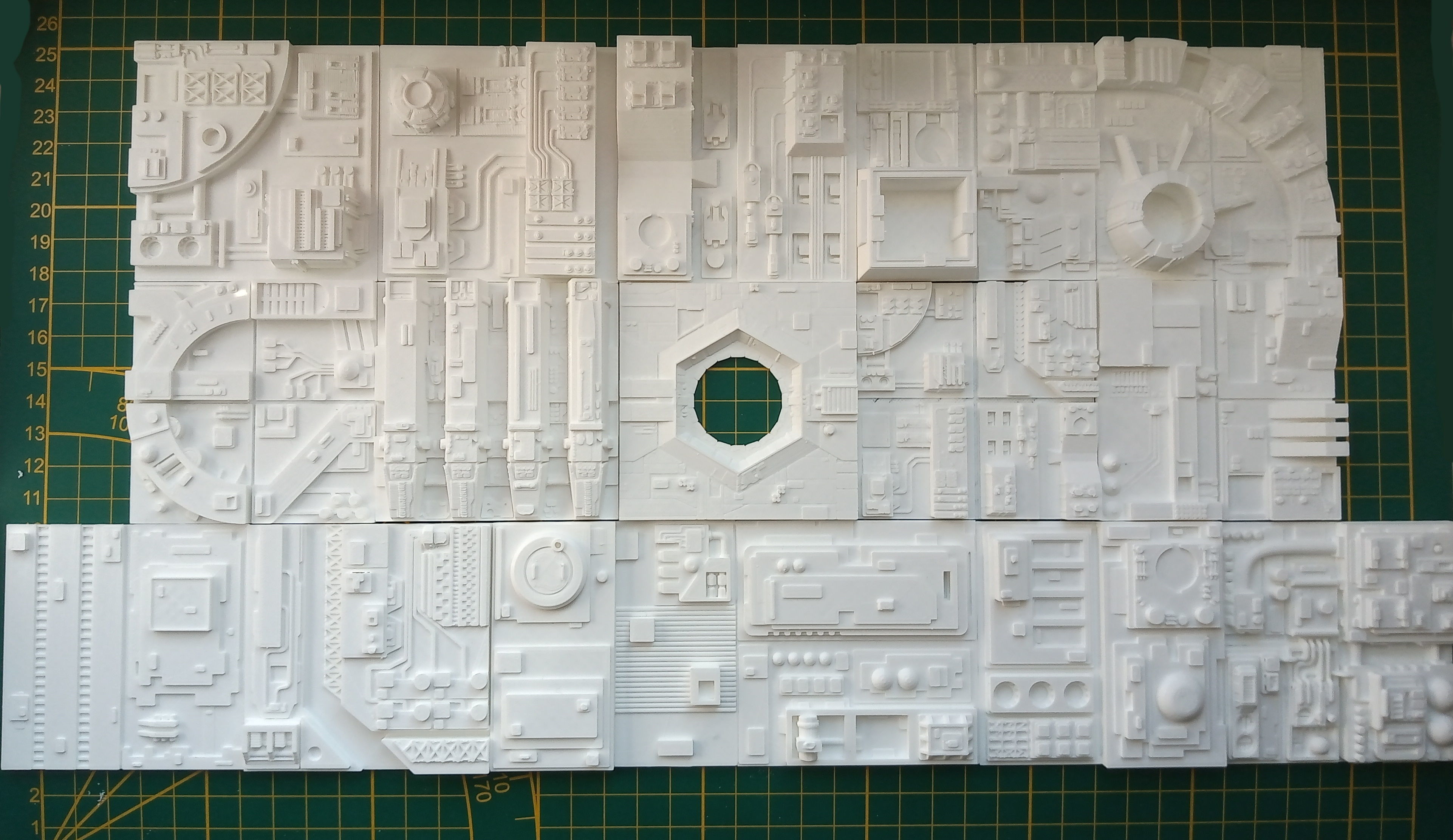 Death Star Tile Type E Free 3D print model_8