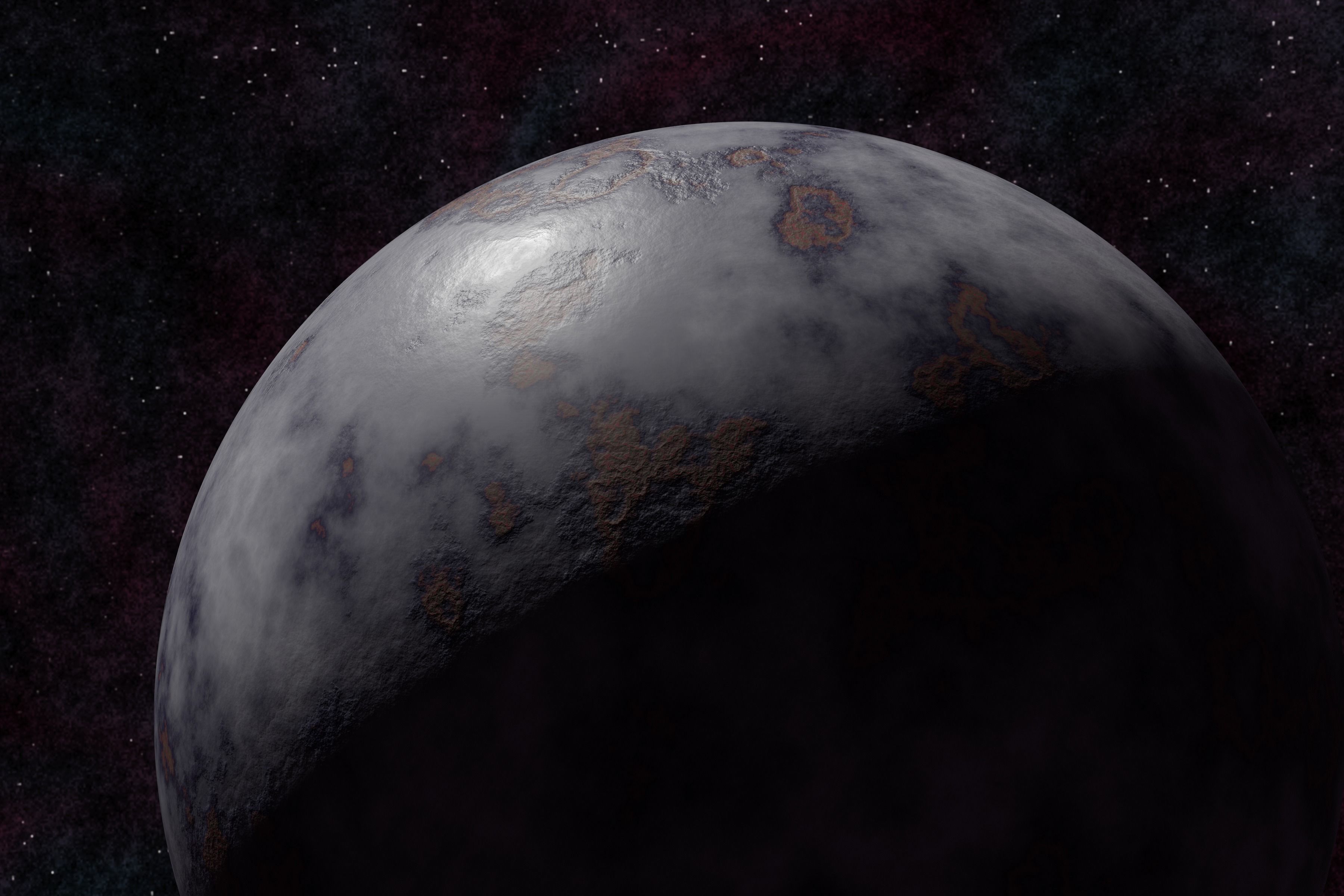 Ice planet 008-alfa Low-poly 3D model_8