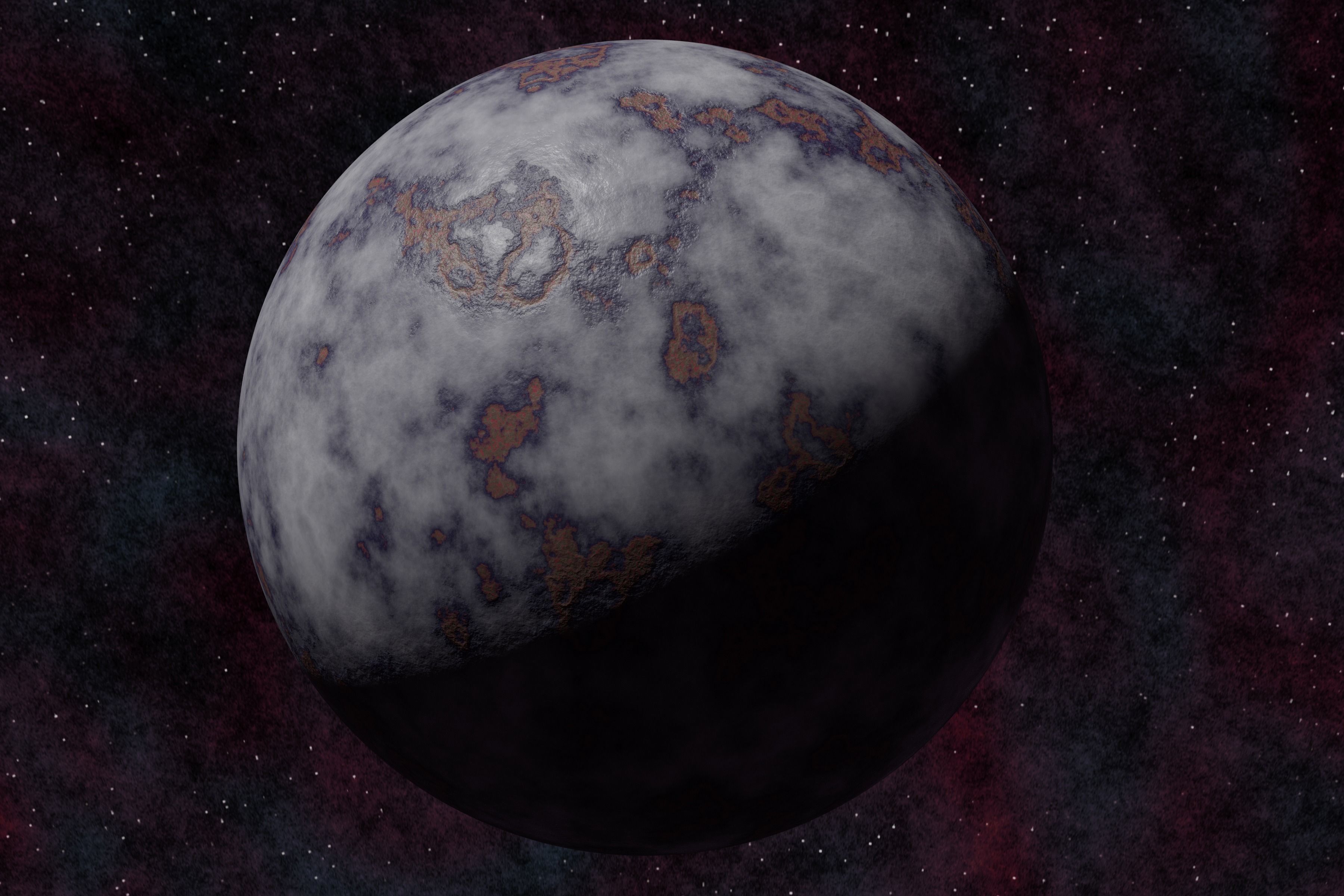 Ice planet 008-alfa Low-poly 3D model_4